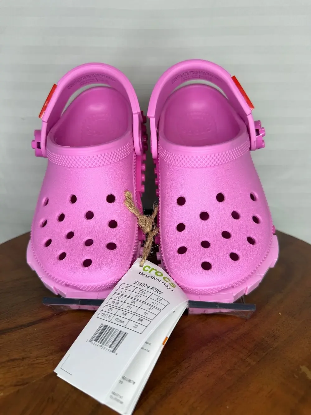 NWT Crocs x LEGO Classic Clog Kids C11 Taffy Pink w/ Box